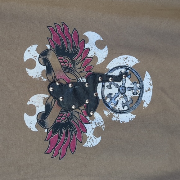 NWT Electric Shock Men's LTD Edition Short Sleeve T Biker Size Large - Picture 6 of 11